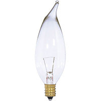 SATCO 25W TURN TIP CLEAR 12V E12 #S3868 S3868