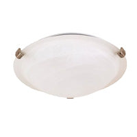 SATCO 16 TRI CLIP FLUSH FIXTURE BRUSHED NICKEL #60/271 60-271