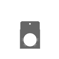 CITY THEATRICAL GLASS GOBO HOLDER S4 "A" TABBED (IRIS SLOT)