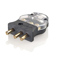 LEVITON 20A 125V 2-POLE, 3-WIRE, STAGE PIN MALE PLUG CRIMP TERMINALS
