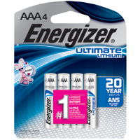 ENERGIZER L92 ULTIMATE LITHIUM AAA 4 PACK