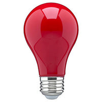 SATCO 8A19/RED/LED/E26/120V