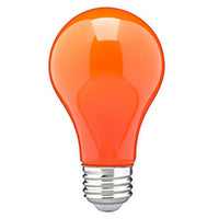 SATCO 8A19/ORANGE/LED/E26/120V