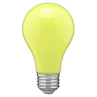 SATCO 8A19/YELLOW/E26/120V S14987