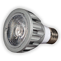 LTF TECHNOLOGY 10W PAR20 E26/MEDIUM BASE 120V 3000K-1800K WARM DIM 24° SILVER #PAR20A10W3018KWD