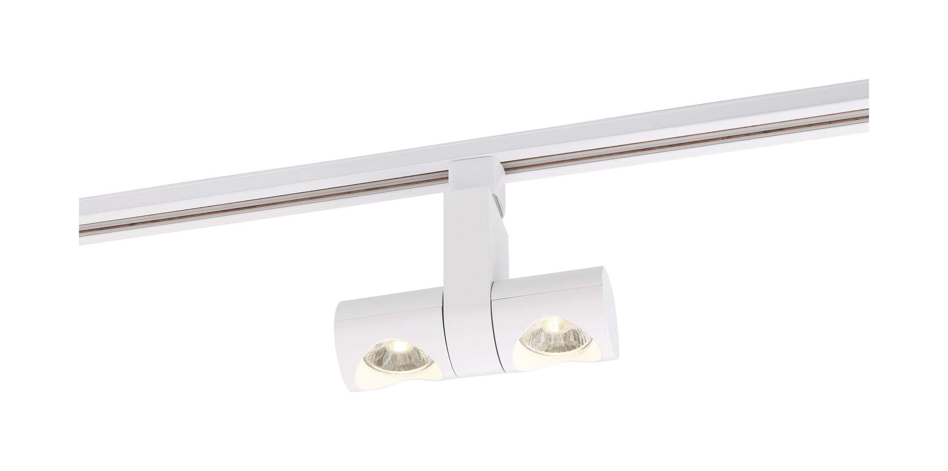NUVO LIGHTING 24W LED PIPE DUAL TRACK HEAD WHT 36 DEG #TH483 TH483