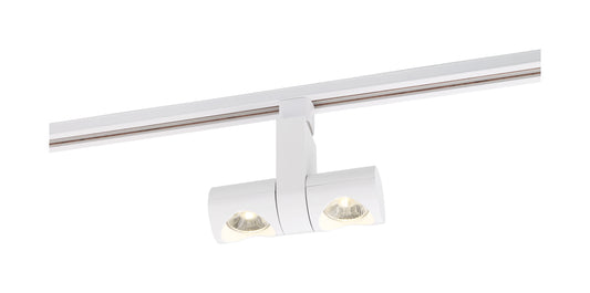 NUVO LIGHTING 24W LED PIPE DUAL TRACK HEAD WHT 36 DEG #TH483