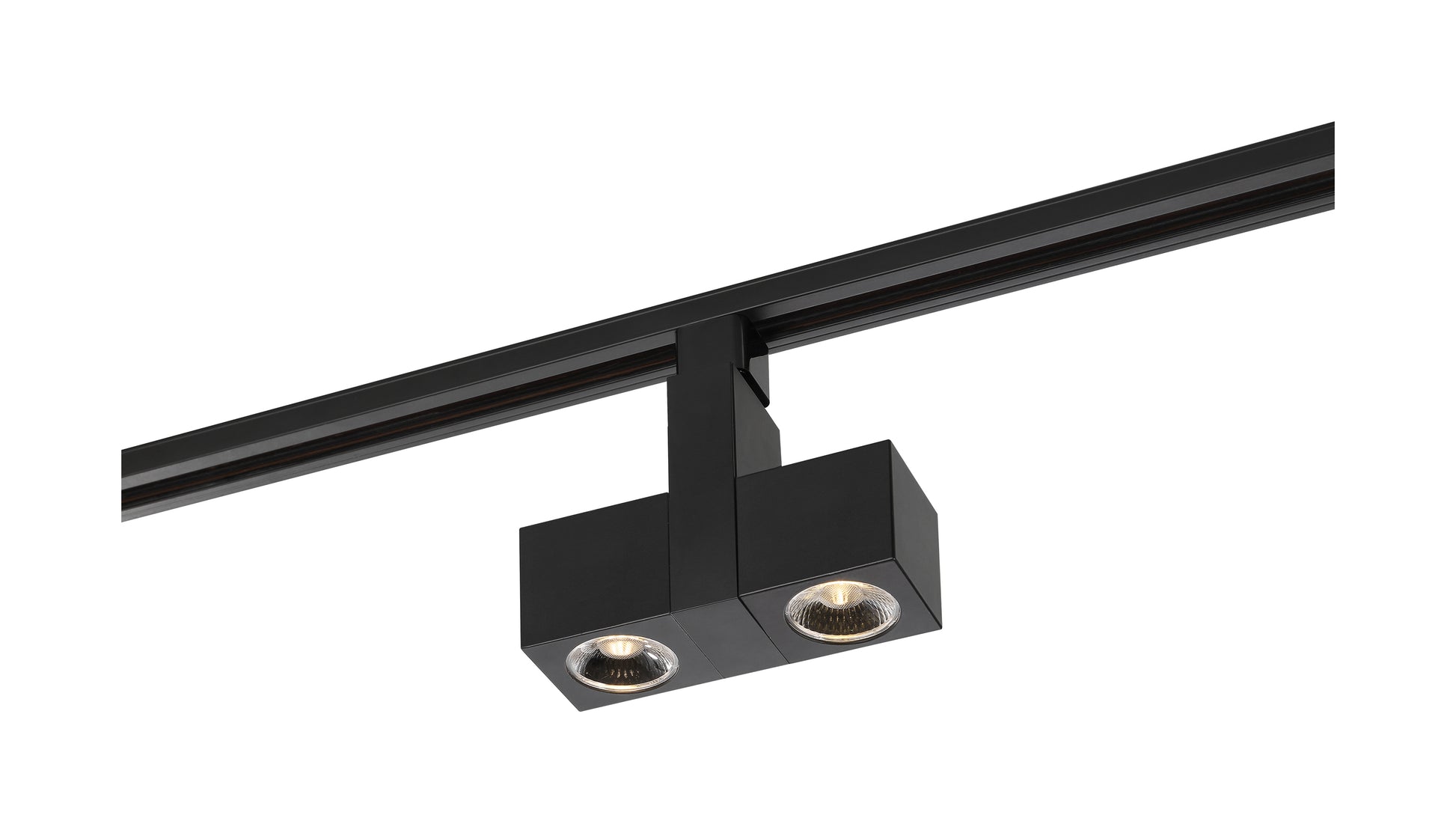 NUVO LIGHTING 24W LED SQUARE DUAL TRACK HEAD BLK 24 DEG #TH484 TH484
